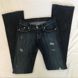 Rock & Republic distressed boot cut jeans